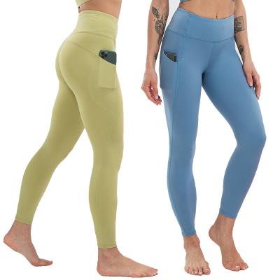 Guêtres nues d'Activewear de collants de guêtres de séance d'entraînement du sentiment 210gsm avec la poche