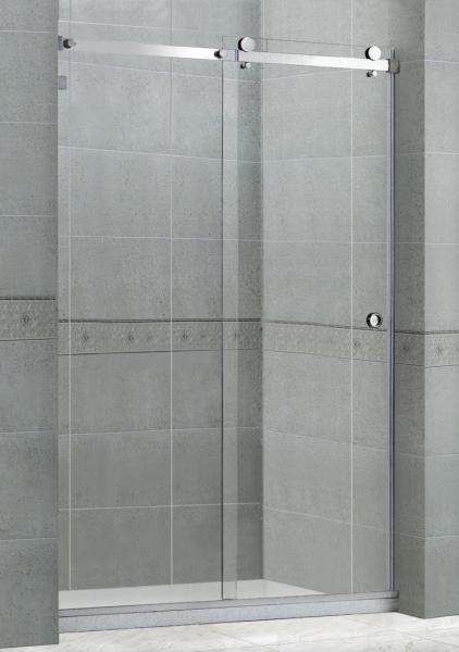 Nano Clear Tempered Glass Shower Screens With Big Hanging Rollers for Home / Hotel