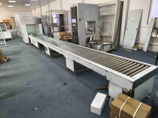 Powered Roller Conveyor Air Shower Pass-Through Box | Cleanroom Transfer System