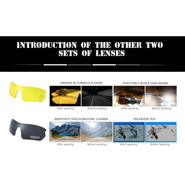 SAVA Polarized Sports Sunglasses For Women Men CE Certification