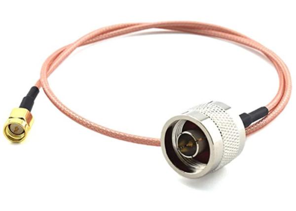 N Type Male To SMA Male RF Jumper Cable / DC-40 GHz RG316 Coaxial Cable