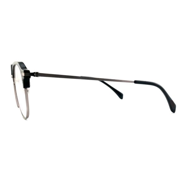 FP2713 Óculos de metal de acetato redondo de época Unisexo Óculos de sol leve