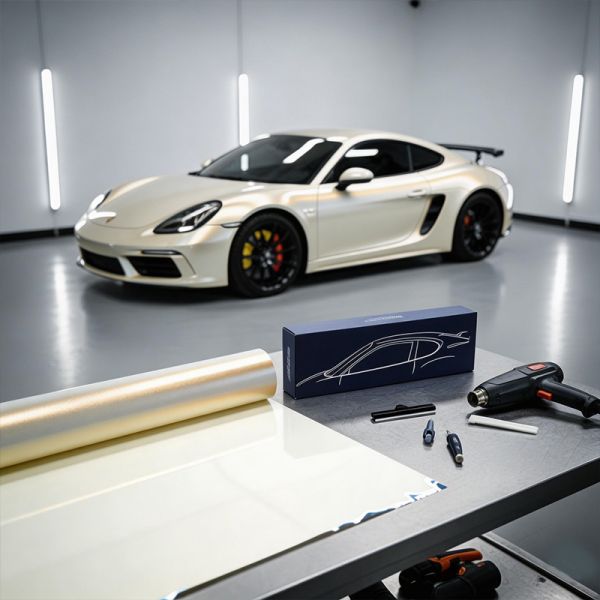 Color Changing Self-Healing UV Resistant Paint Protection Film for Car Wrap with Matte White to Gold Finish