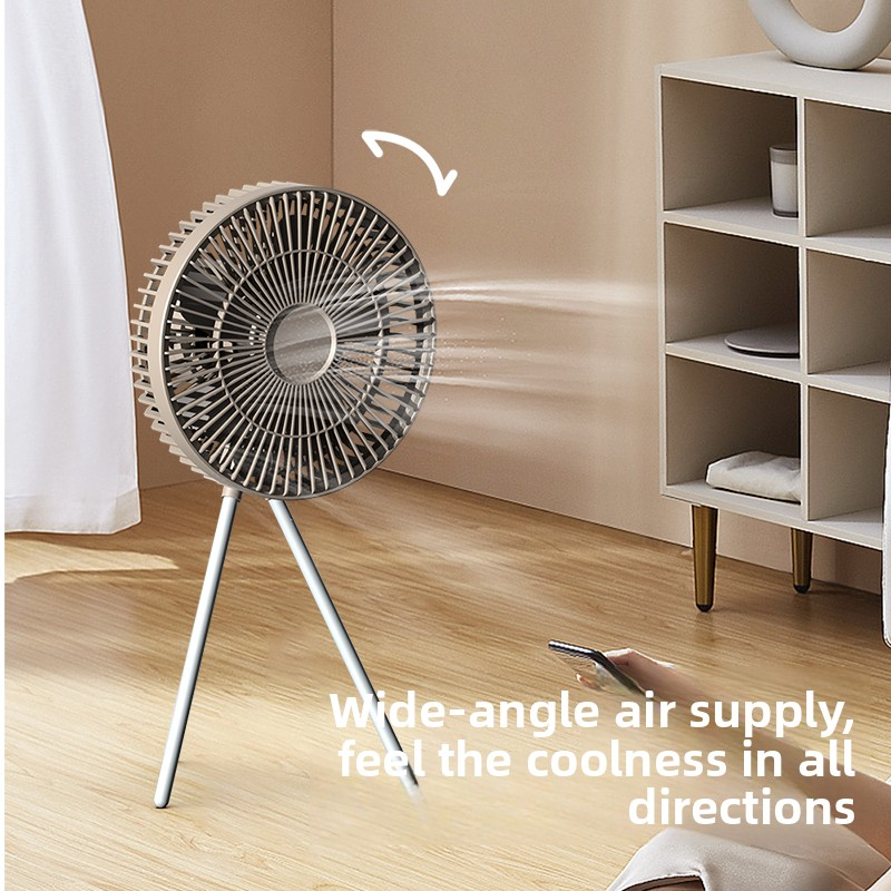3 In 1 Multifunctional Portable Camping Fan 10000mAh Lightweight Design For Outdoor