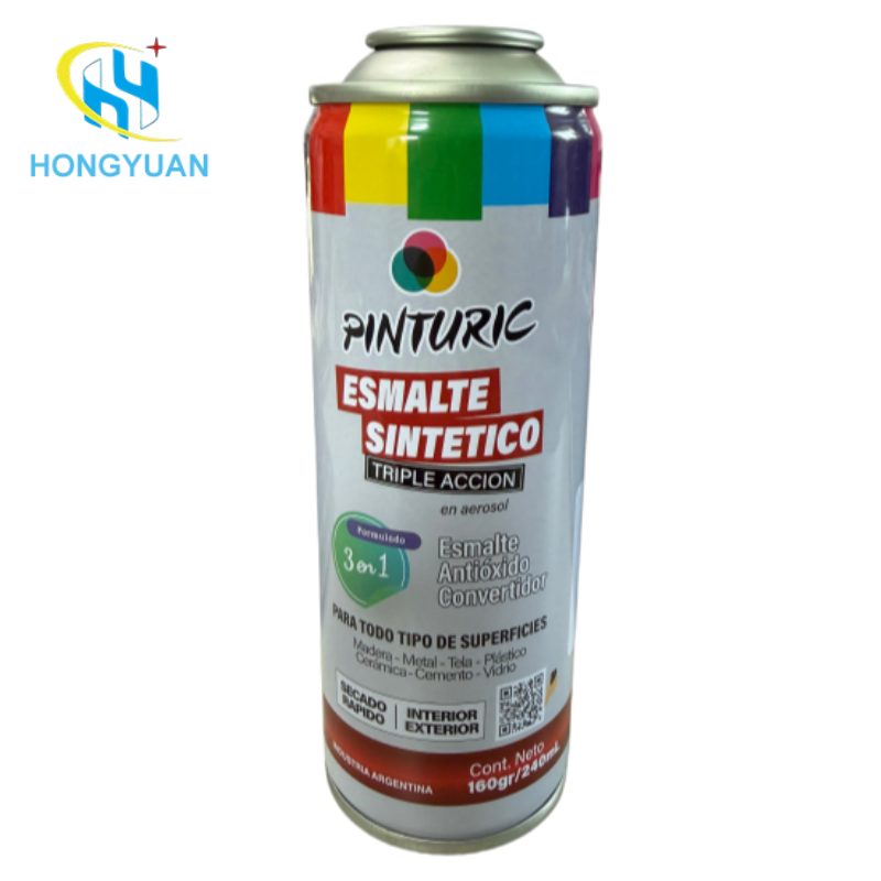 52x140mm Empty Tinplate Aerosol Spray Paint Can Container for Argentine Automotive Industrial Market Supply
