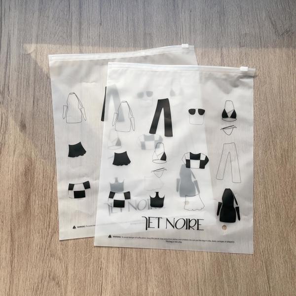 Zipper Clothes Packaging Frosted Plastic Ziplock Bag PE Zip Lock Packaging Bag With Your Logo For Apparel Packaging