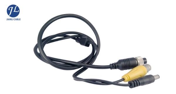 PVC 4 Pin Aviation Power And Video Cable For Vehicle Speed Monitoring System
