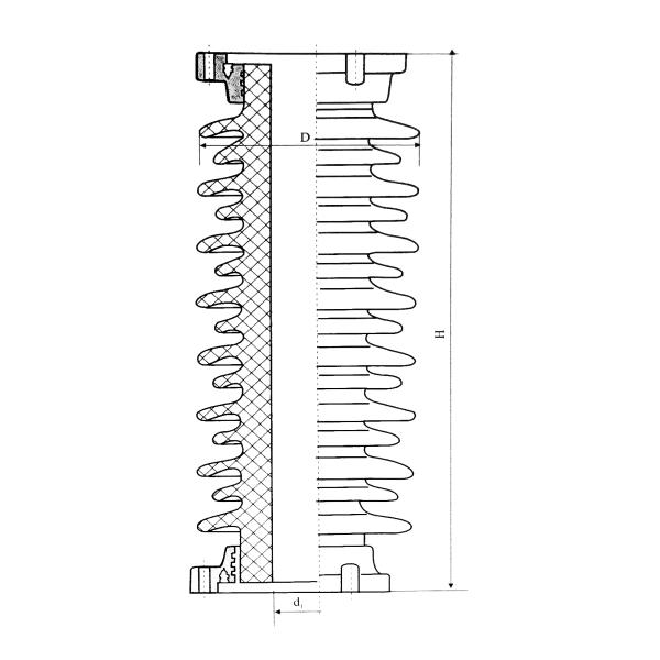 Изолятор Arrester молнии фарфора C-120 IEC 35KV для линии распределения