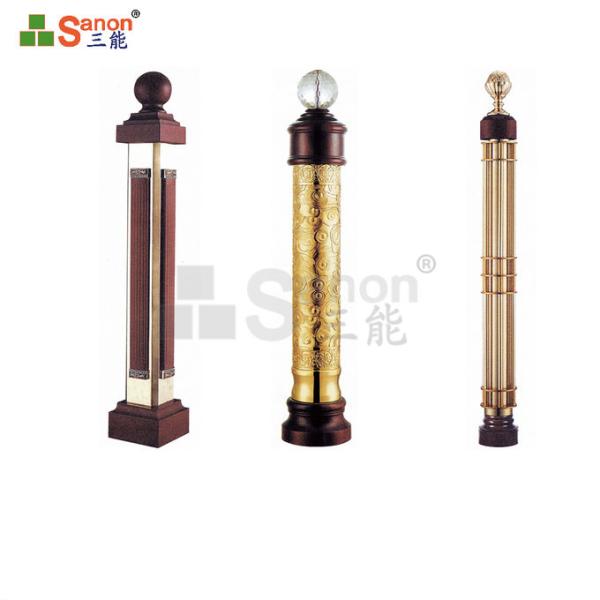Home Decoration Stainless Steel Balustrade Posts Rose Gold Flooring Mounted