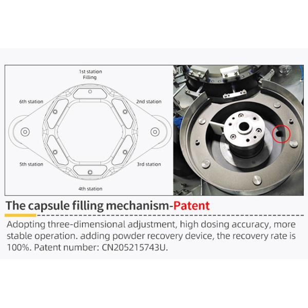 90000pcs/H 3 бурит заключение машины заполнителя капсулы