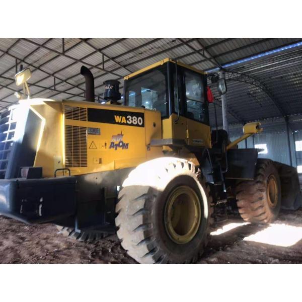 168000N Digging Force 16T Komatsu WA380 Wheel Loader