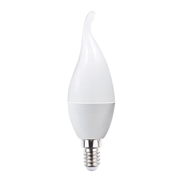 IP20 C37 LED Light Bulb E14 E27 Holder Aluminum Plastic Housing