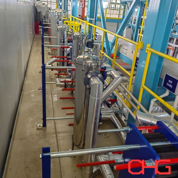 E Coating Line with Fully Automated Continuous Process for Anodizing and Electrophoretic Coating of Aluminum Components