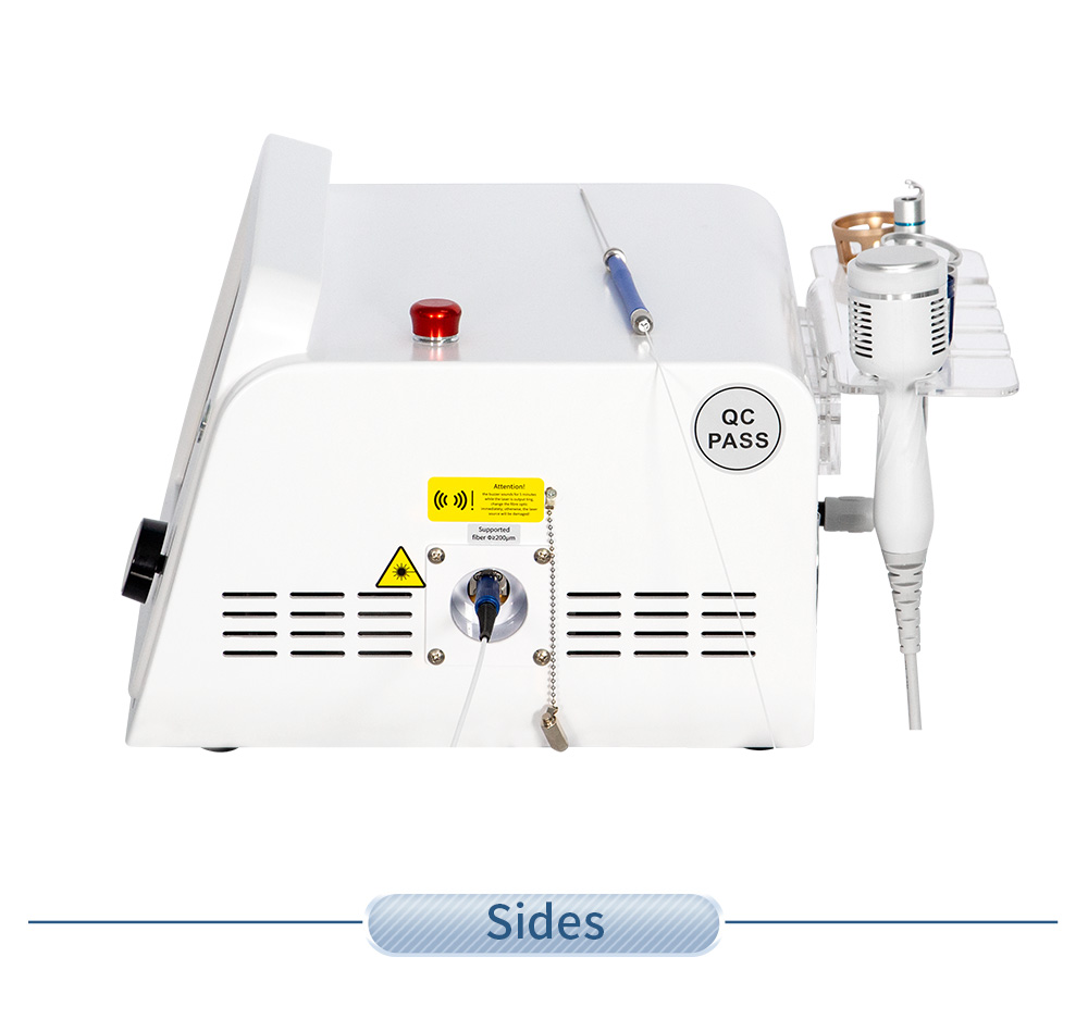 6 In1 980nm Fiber Laser 1470nm Dual Waves Laser Lipolysis Vascular Treatment Skin Rejuvenation Device Oem Odm Factory Supply