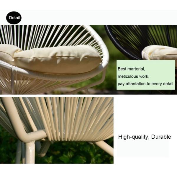 EN581 Approved Acapulco Style Chairs Stackable Rattan Outdoor Chairs