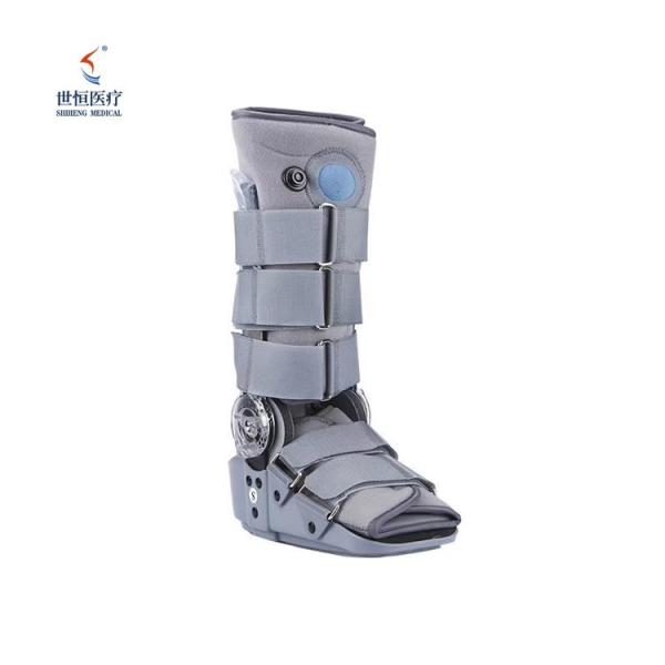Black/grey color foot brace drop foot with airbag and chuck adjustable ankle foot brace