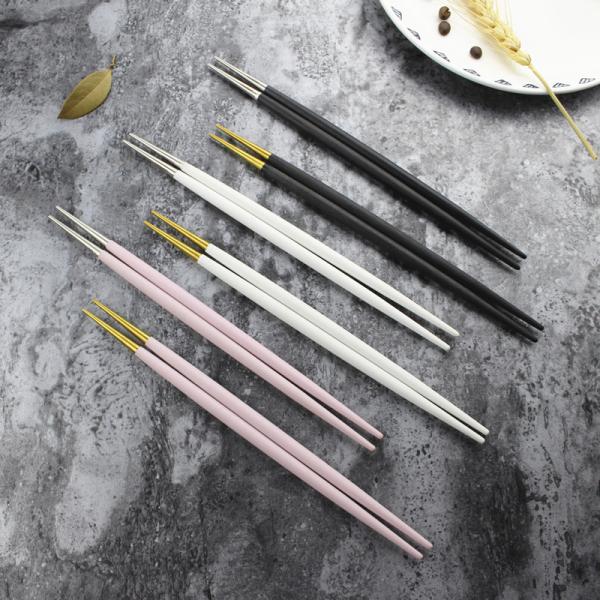 High Quality Korea Hot Sale Resin Chopstick/Stainless Steel Chopsticks With Colors/Kitchenware