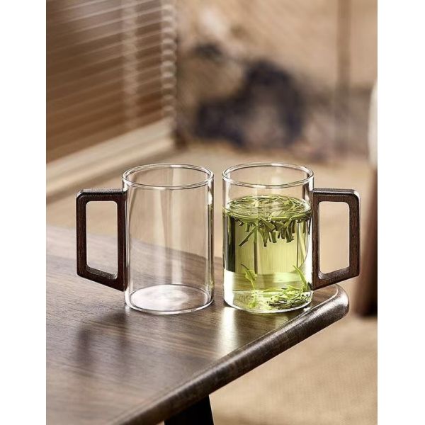 Classic Home Use Hot Water Tea Cup Eco friendly Transparent Reusable Dishwasher Safe