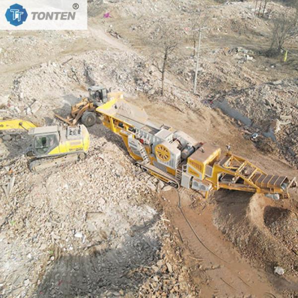 Construction Waste Crushing Concrete Brick Crusher Recycling Production Line