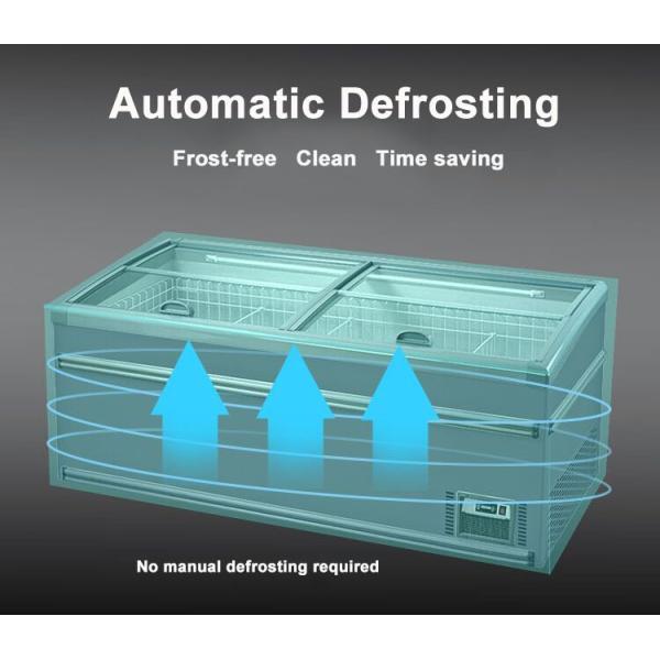 Морозильник острова оборудования рефрижерации супермаркета для мороженого