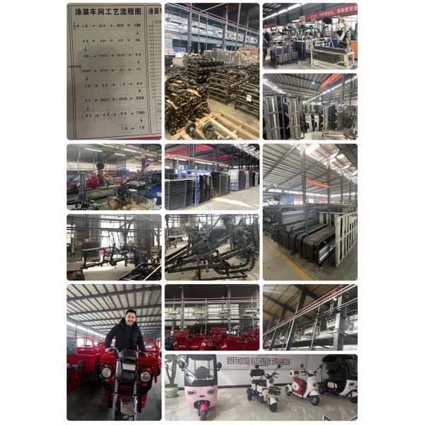 Front/Rear 3.00-8 Vacuum Tires 1600*750mm Adult 3 Wheel Electric Tricycle for Turkey