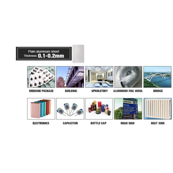 18 Micron Aluminum Foil Coil 21mm 1600mm Smooth Embossed Surface