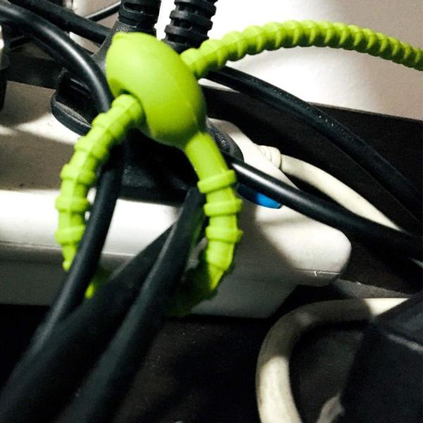 Reusable Silicone Cable Twist Ties Bread Tie Bag Sealing Clip Silicone Management Ties Cord Organizer For Car Home Offic