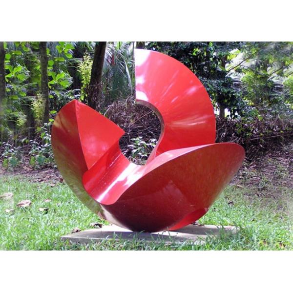 Différentes couleurs incurvées/matériaux de sculptures extérieures modernes en m