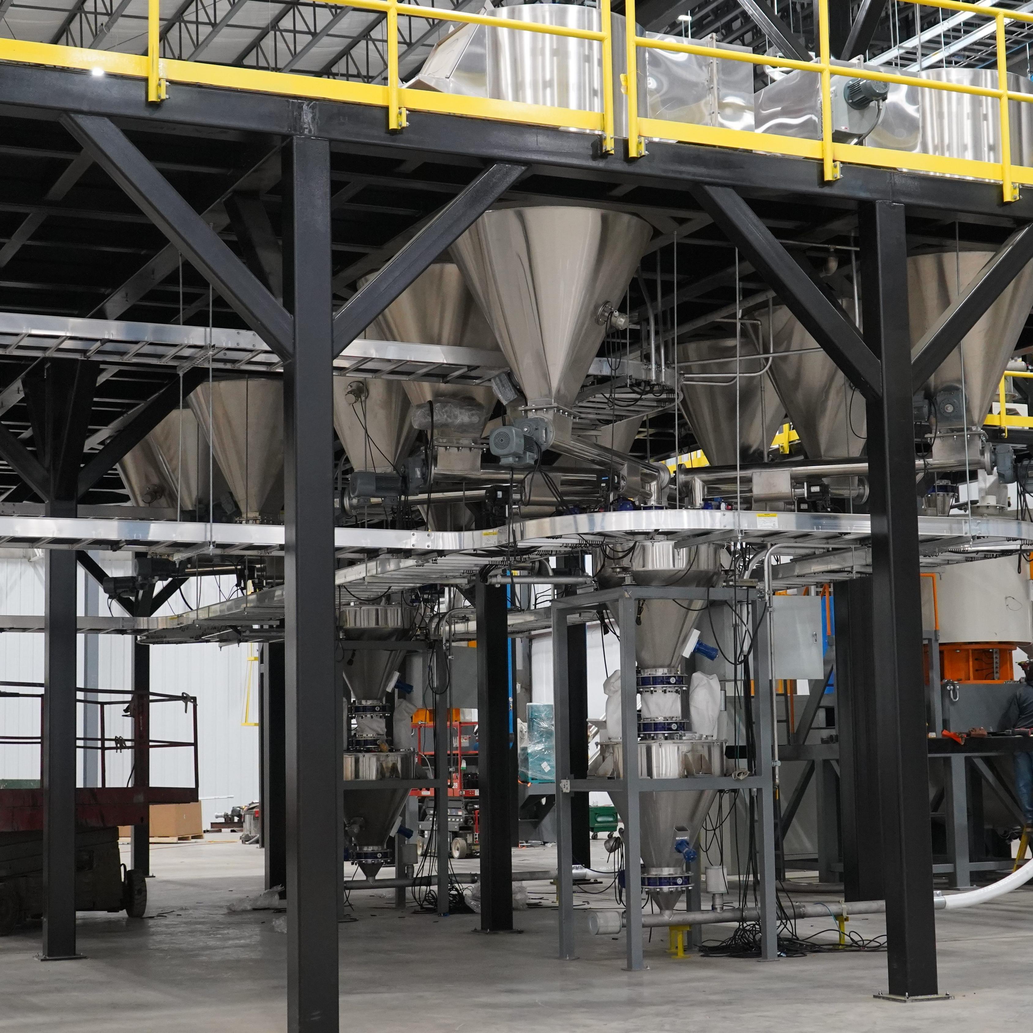 Industrial High Accuracy Automatic Weighing And Dosing Systems 3000kg/H