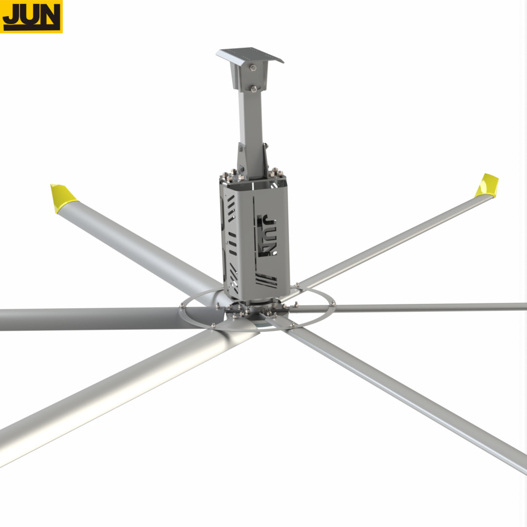 1.5KW 24FT низкоскоростной HVLS Промышленные вентиляторы для дома Жилой