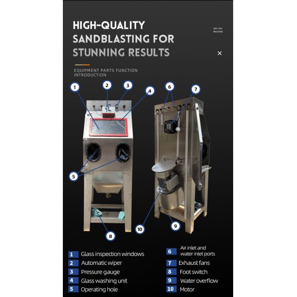 Small Vapour Blasting Machine Wet Sand Blasting Machine