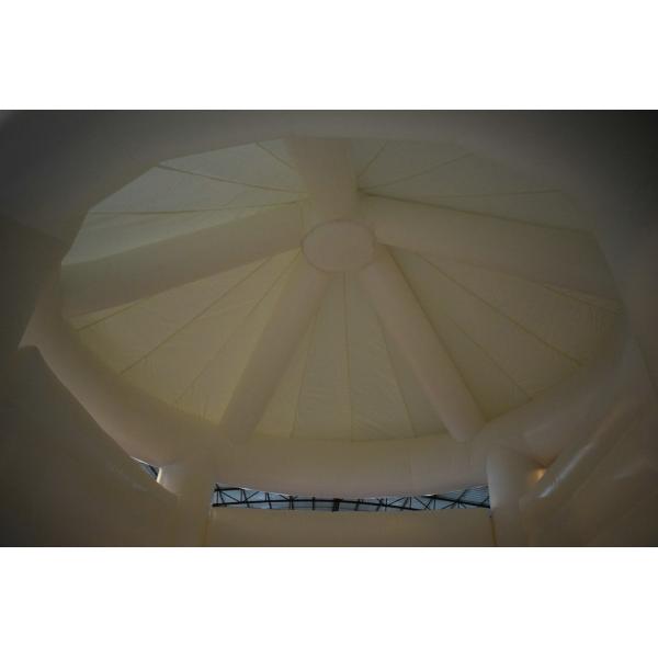 Прыгуны белого брезента ПВК цвета 0.55мм раздувные для Веддинг КЭ УЛ ЭН14960