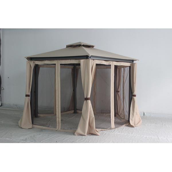 2*2*2.8M PVC Coated Gazebo with Curtain and Mosquito Net from Top Gazebo Manufacturers