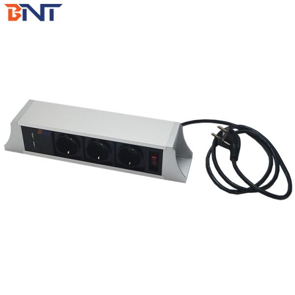 Tomada de poder Desktop de suspensão elétrica de prata com 1.5M Long Power Cord