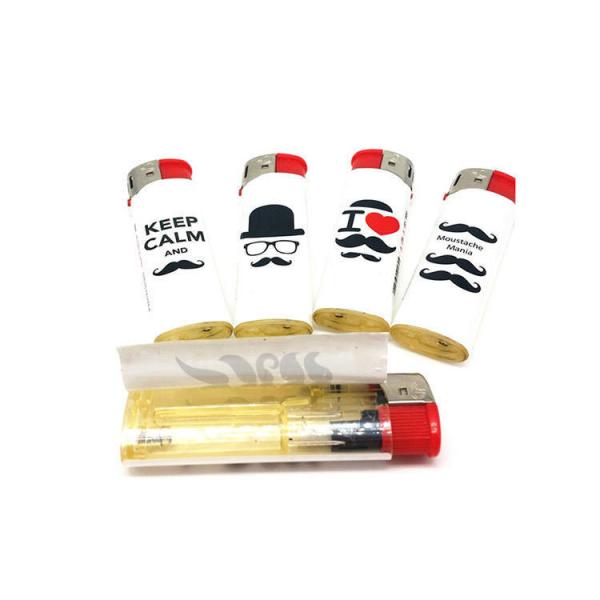 Cigarro personalizável, isqueiro elétrico com adesivos plásticos.