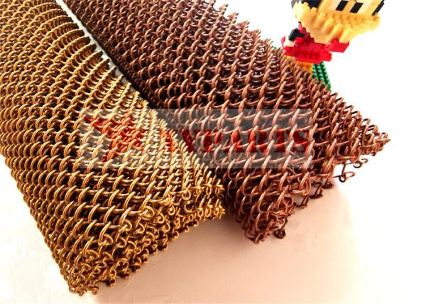 Colorful Stainless Steel Wire Chain Mesh Curtains For For Fireplace Partition