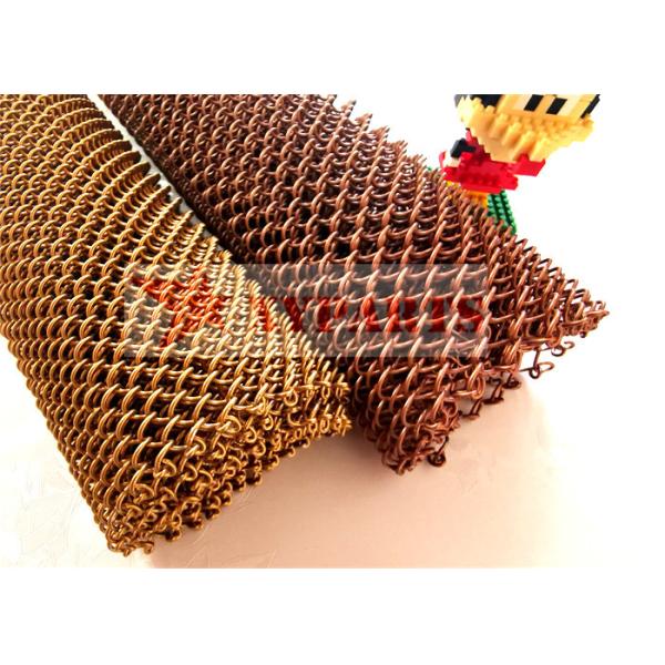Aluminum Chain Link Metal Mesh Curtain 1mm Dia 6mm Aperture
