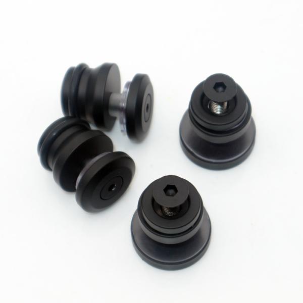 Kit de porta de chuveiro de forma redonda de forma de bandeja preta para 8-12 mm de vidro seguro