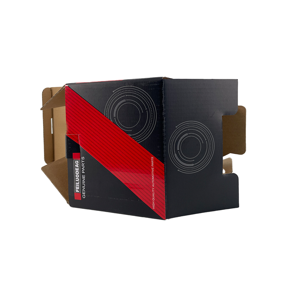 Factory Direct UV Coating Black Small Packaging Custom Packing Paper Box