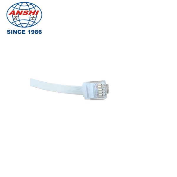 CAT5E Unshielded Flat Network Patch Cord with 30AWG Pure Copper for 1000Mbps Data Transmission