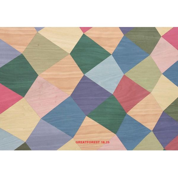 Artistic Parquet Wood Veneer 2500*640mm Handwork Fixed-Shaped Customizable Art Splicing For Wall Paper