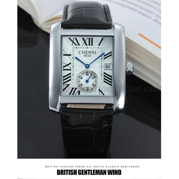 063A Fashion European Hotsale Watches Women Luxury Watch Rose Gold Square Quartz Watch New