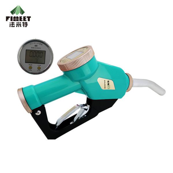 Water Fuel Filling Gun with Flow Meter, Meter Gun Nozzle, Digital Auto Fuel Filling Gun for Water BJJ-20-A