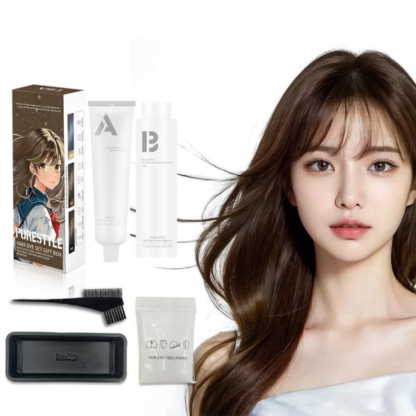 Home Hair Dye Set Ammonia Free Men Women Herbal Formula OEM Premium Hair Dye Factory  Supply