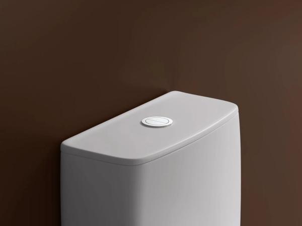 One Piece Dual Flush Toilet with Siphonic Flush Thin Rim One Piece Toilet for Top Mount or Under mount Installation
