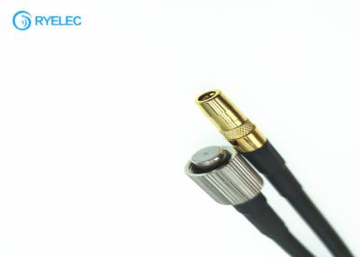 M10x0.75 Connector RF Cable Assemblies Female To Straight Golden Plated Smb Female Pigtail Coaxial Cable