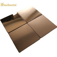 Rose Gold Mirror Hairline Cold rolou a chapa de aço dos Ss da placa de aço inoxidável sustentável