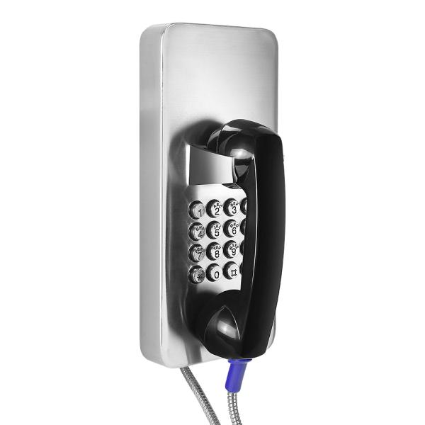 Telefone fixado na parede da prisão do SORVO resistente à corrosão com o ponto de entrada posto