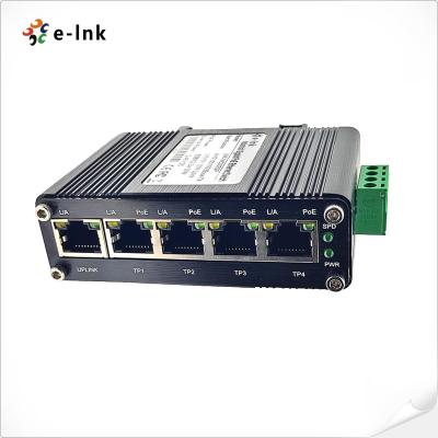 do interruptor industrial passivo do ponto de entrada de 12v 802.3af rede Unmanaged do gigabit