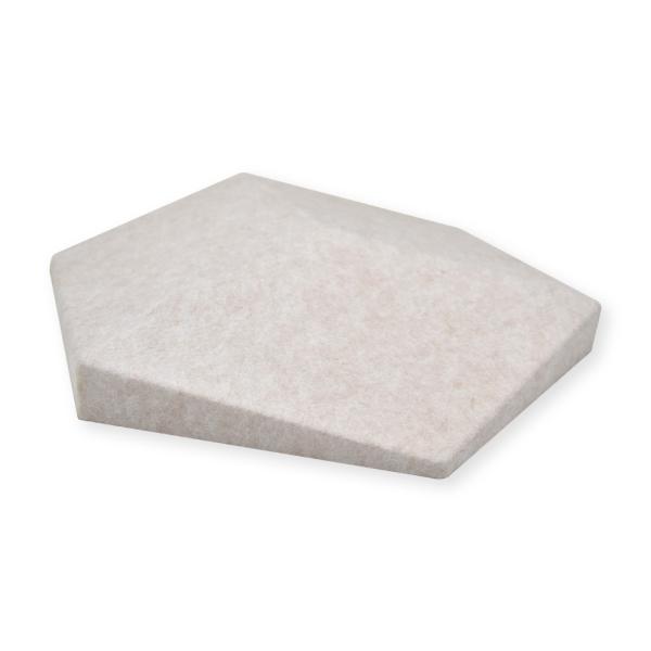 3D Hexagon Decorative Polyester Fiber Acoustic Board For Wall Covering